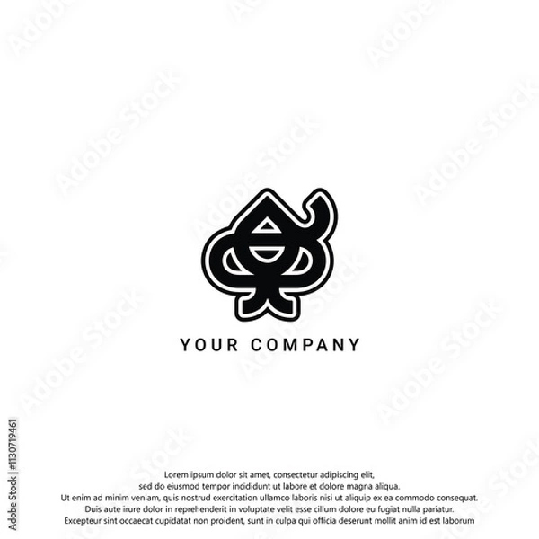 Obraz creative abstrak logo template for your company