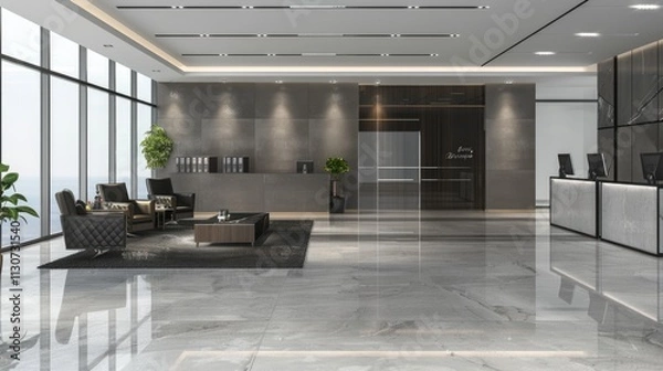 Obraz Hotel lobby or office building lobby style