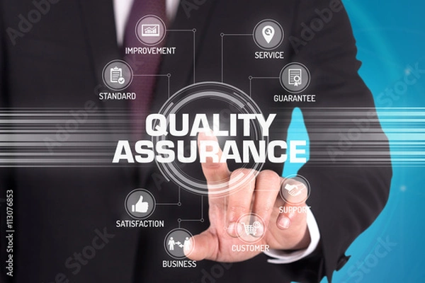 Fototapeta QUALITY ASSURANCE TECHNOLOGY COMMUNICATION TOUCHSCREEN FUTURISTI