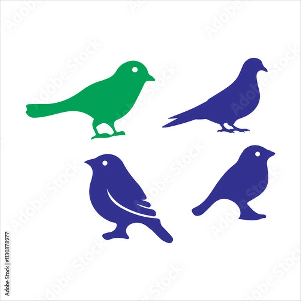 Fototapeta Birds Icon Vector Art