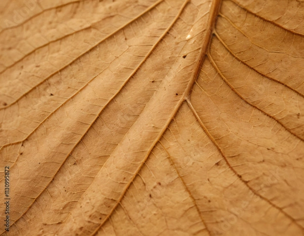 Fototapeta Closse-Up of Dry Leaf with Vanes, macro. Generated image