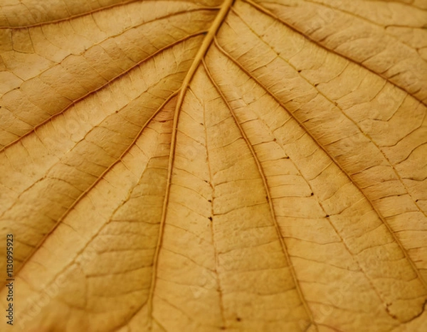 Fototapeta Closse-Up of Dry Leaf with Vanes, macro. Generated image