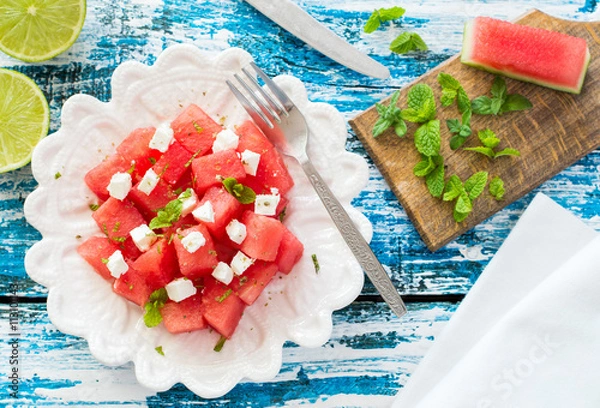 Obraz Watermelon And Feta Salad