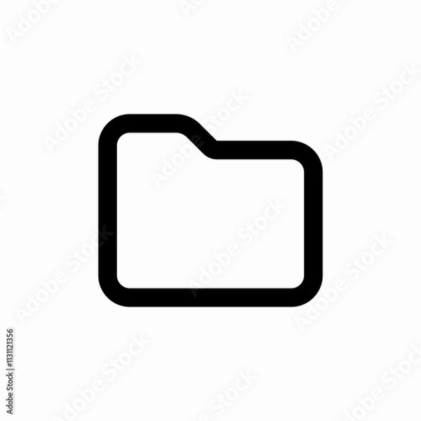Fototapeta folder file icon sign vector