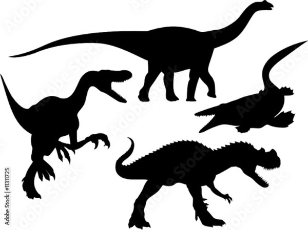 Fototapeta Dinosaurs set