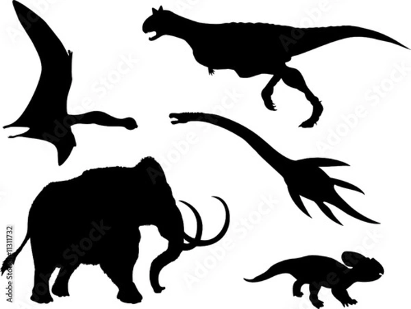 Fototapeta Dinosaur set
