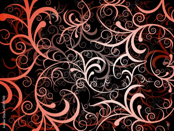 Obraz Red swirls