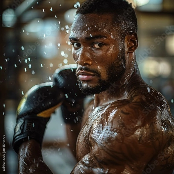 Fototapeta Boxing strength and conditioning