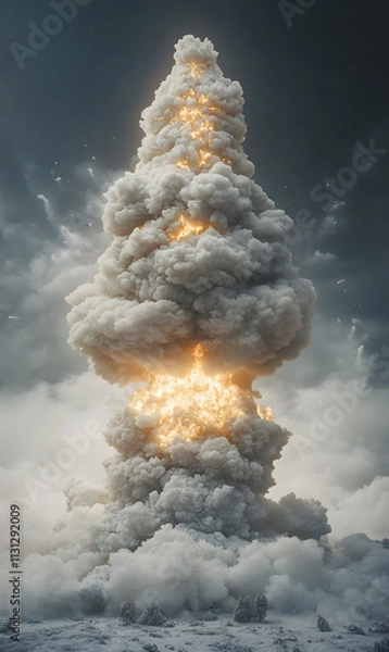 Obraz A Nuclear Mushroom Cloud Shaped
