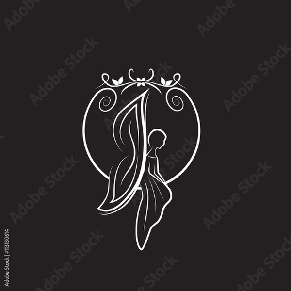 Obraz Magical fairy sitting in circle