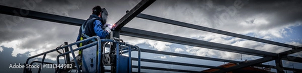 Obraz Professionals welding company parking deck