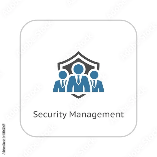 Obraz Security Management Icon. Flat Design.