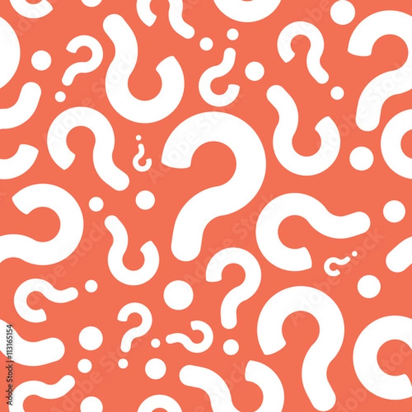 Obraz Seamless Question Mark Background