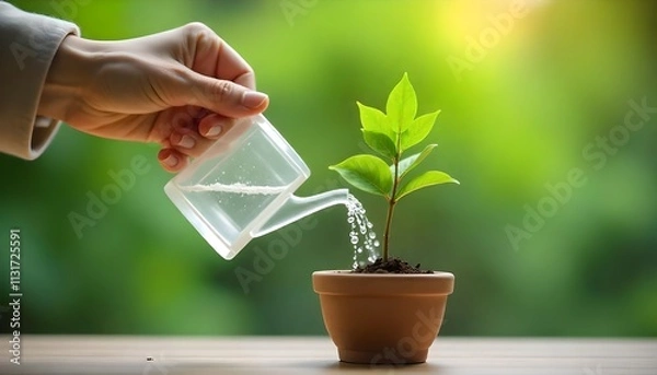 Fototapeta plant in hands