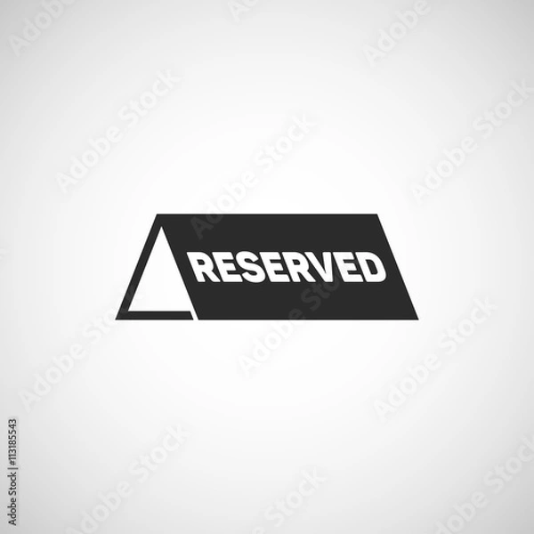 Fototapeta reserved icon