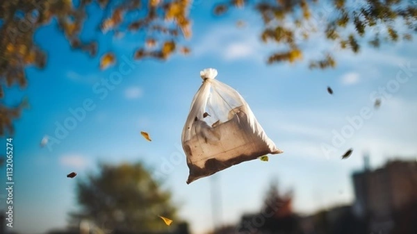 Obraz Consequences of improper waste disposal, environmental pollution