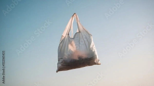 Obraz A polythene bag floating in the atmosphere