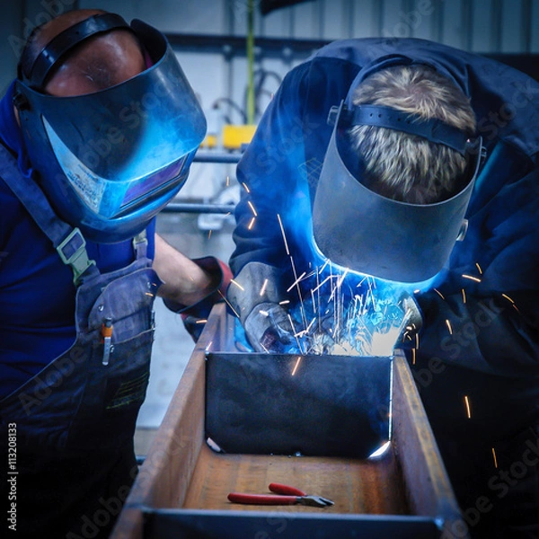 Obraz Lehrmeister mit Schüler