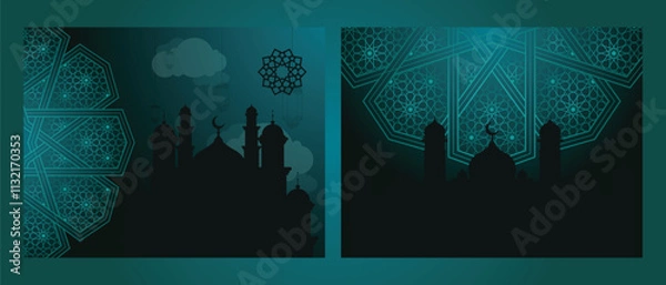 Obraz islamic ramadan kareem background vector illustration