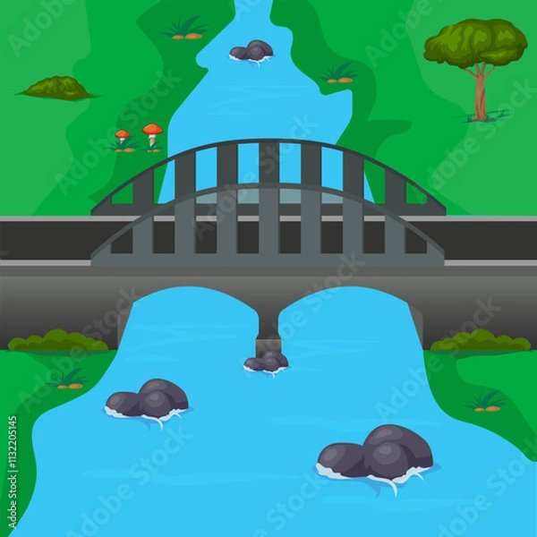 Obraz bridge over the river