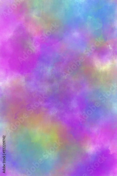 Obraz Abstract watercolor digital art painting soft focus for texture background