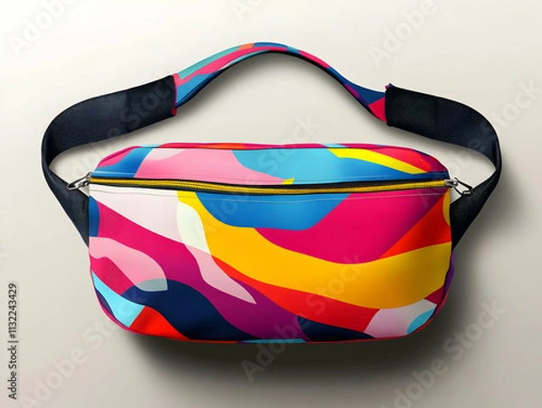 Obraz Colorful Abstract Waist Bag 3D Illustration