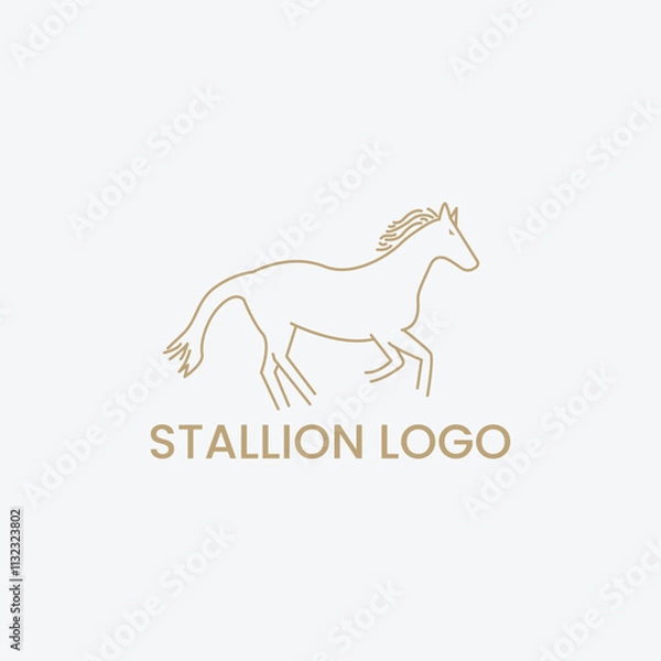 Obraz horse logo design