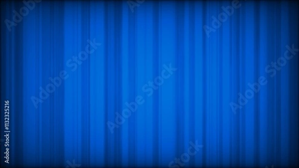 Obraz 青い幕　ステージ　劇場　背景　イラスト	
