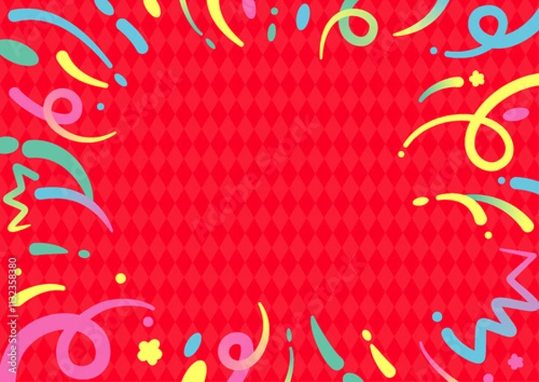 Obraz 飛び出すリボンのフレーム A