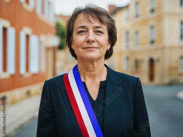 Obraz Mairesse : femme représentante d'une commune 