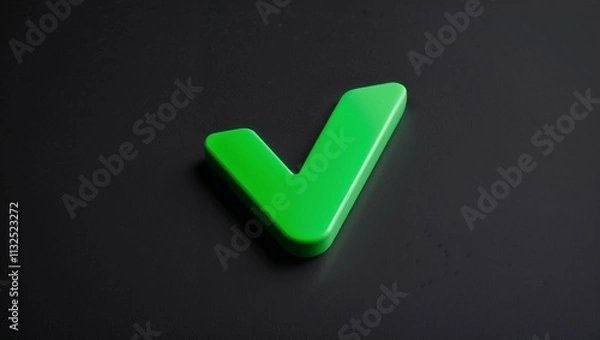 Obraz green check mark