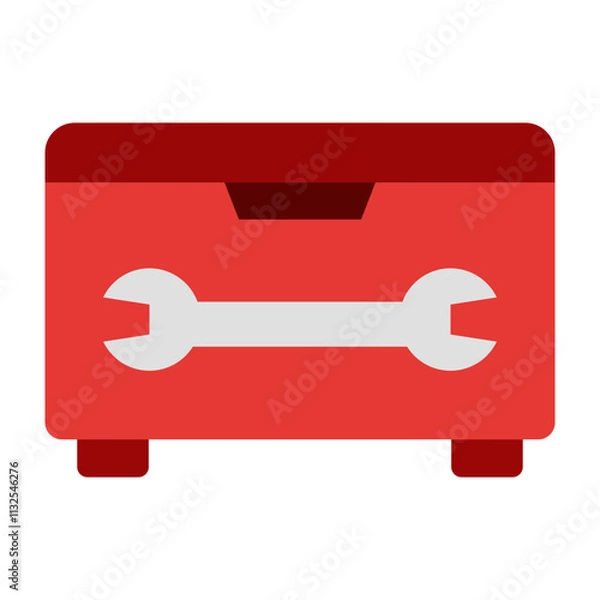Obraz Tool Box Vector Flat Icon Design Design