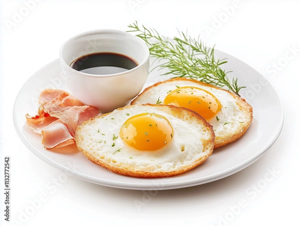 Obraz Illustration of delicious breakfast