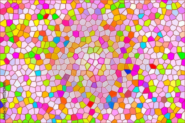 Fototapeta カラフルなモザイク模様