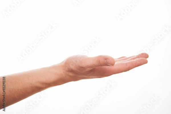 Obraz Tenderhearted gesture, closeup shot