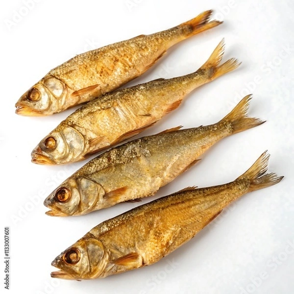 Obraz fresh fish on white background