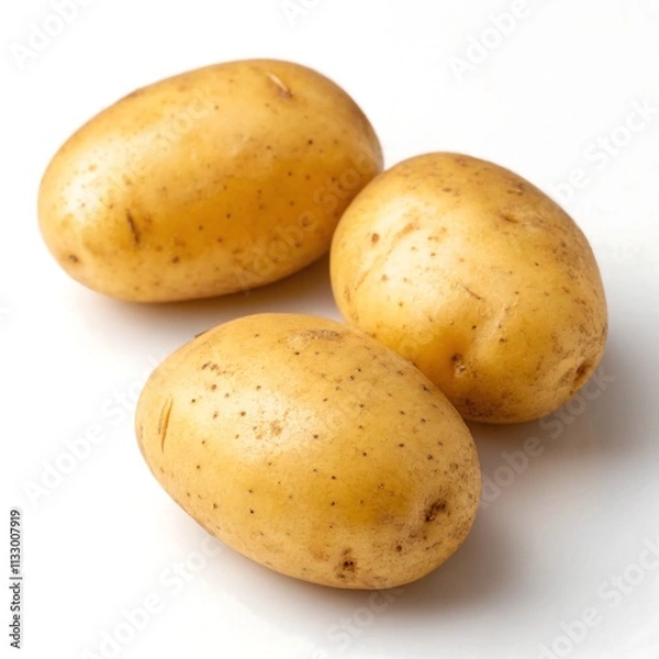 Obraz potatoes isolated on white background