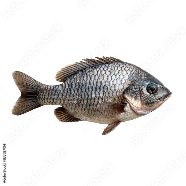 Obraz Fresh tilapia fish isolated on white background.. transparent background