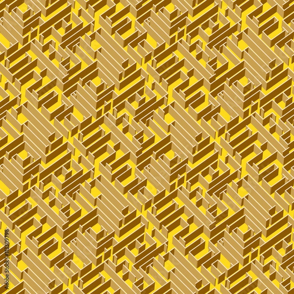 Fototapeta Golden labyrinth  background