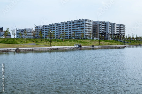 Obraz 越谷レイクタウンの風景