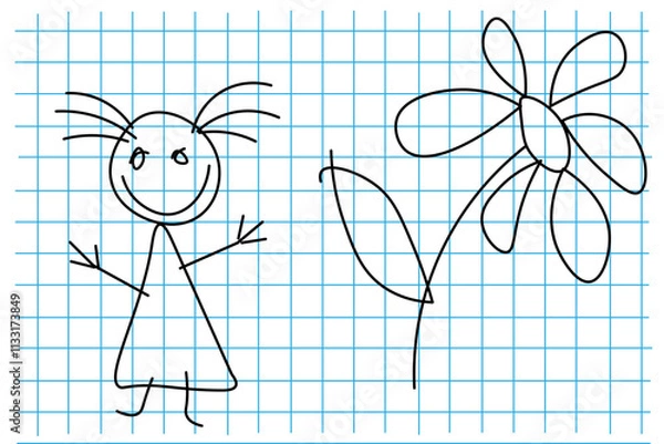 Obraz children's drawing