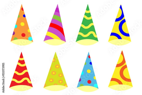 Obraz colorful birthday hat