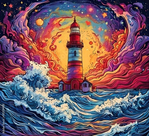 Fototapeta buddhist temple in the night