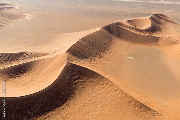 Fototapeta Airwiev of the dunes of Sossusvlei, Namibia