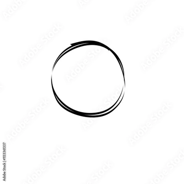 Obraz Hand Drawn Circle Line