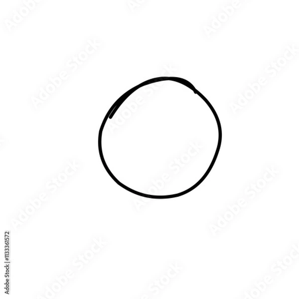 Obraz Hand Drawn Circle Line