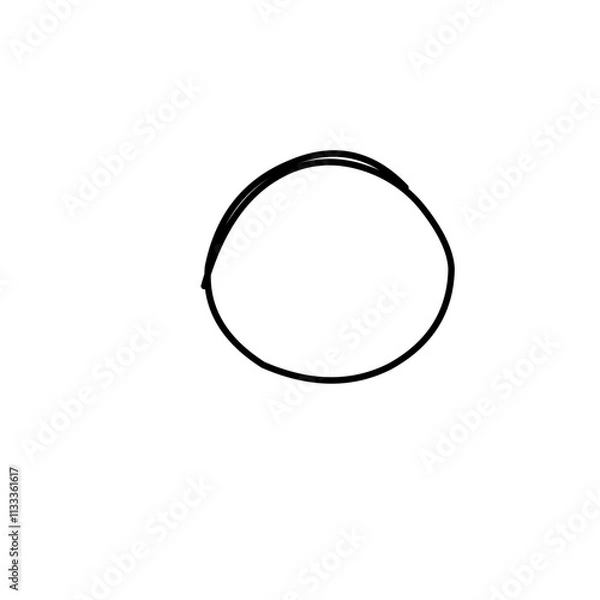 Obraz Hand Drawn Circle Line