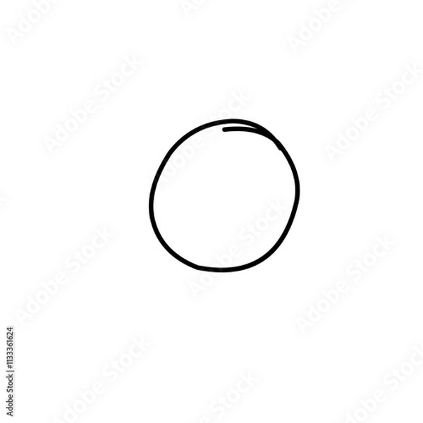 Obraz Hand Drawn Circle Line