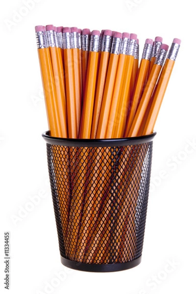 Obraz Pencils in Metal Cup