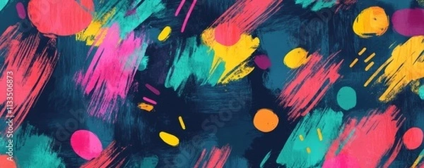 Fototapeta Fun seamless scribble pattern background